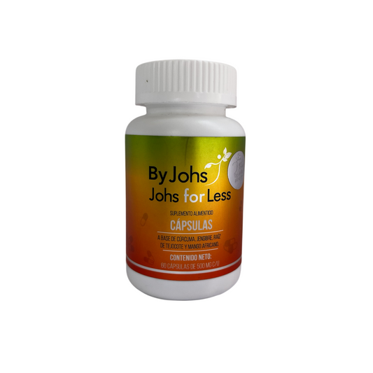 JOHS Cápsulas Suplemento alimenticio con cúrcuma, jengibre y té verde
