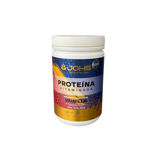 Proteína Vitaminada JOHS Sabor Vainilla  Suplemento Alimenticio con Proteína, Vitaminas y Probióticos